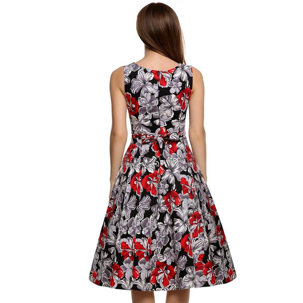Robe vintage imprimée