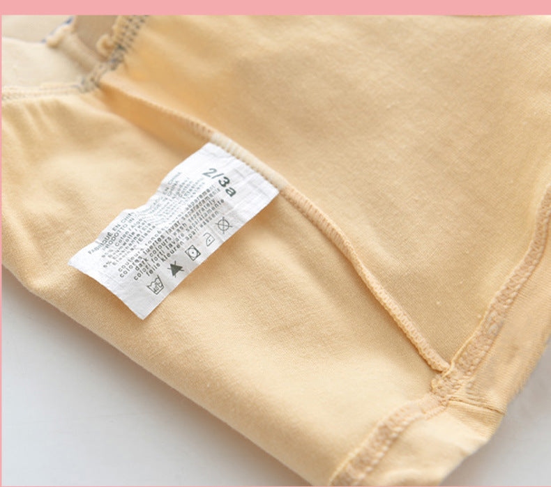 Cinq paquets de sous-vêtements en coton pour enfants respirant