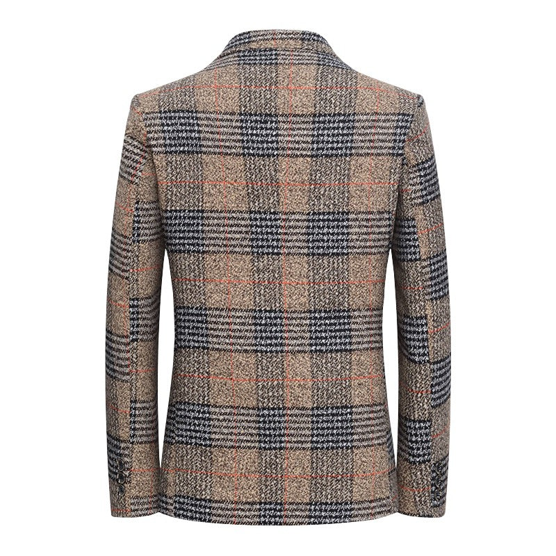 Mid-age Mens Suit Dad-style Casual Blazer à tête unique