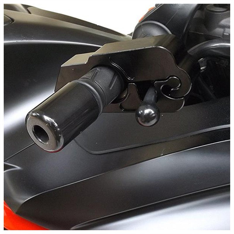 Verrouillage du guidon de la moto
