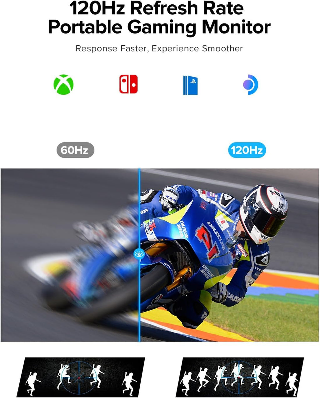UPERFECT UTouch G16 15.6 pouces 120Hz moniteur de jeu portable pour le pont à vapeur intégré 10800m