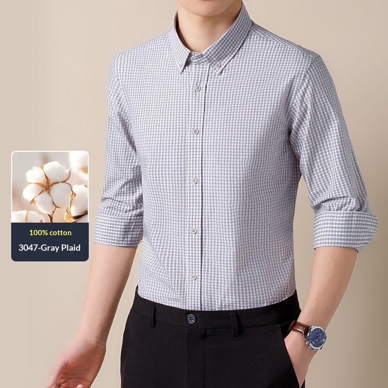 Homme Mode coton Casual respirant chemise