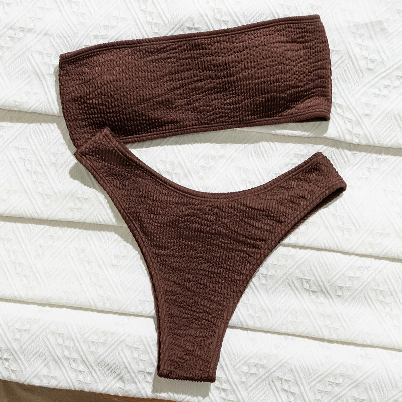 Sexy Strapless Femmes Bikini à deux pièces