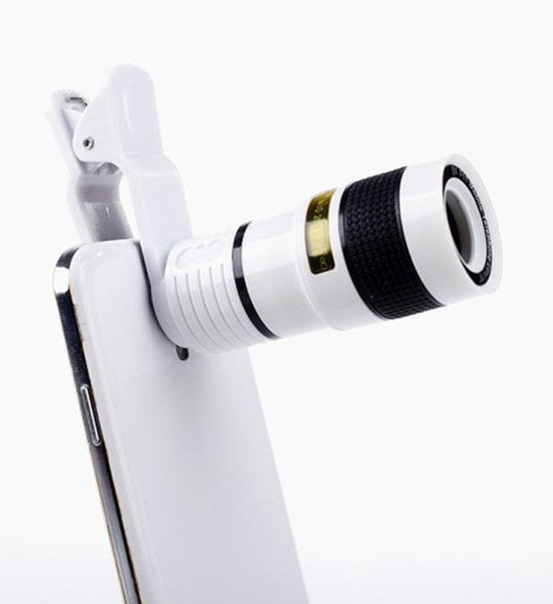 Zoom Caméra télescopique mobile Clip-On rétractable pour Galaxy S3 S4 S5 S6 S7 Edge