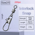 8-forme anneau American Swivel B- type broche connecteur rapide Lure fournitures de pêche connexion