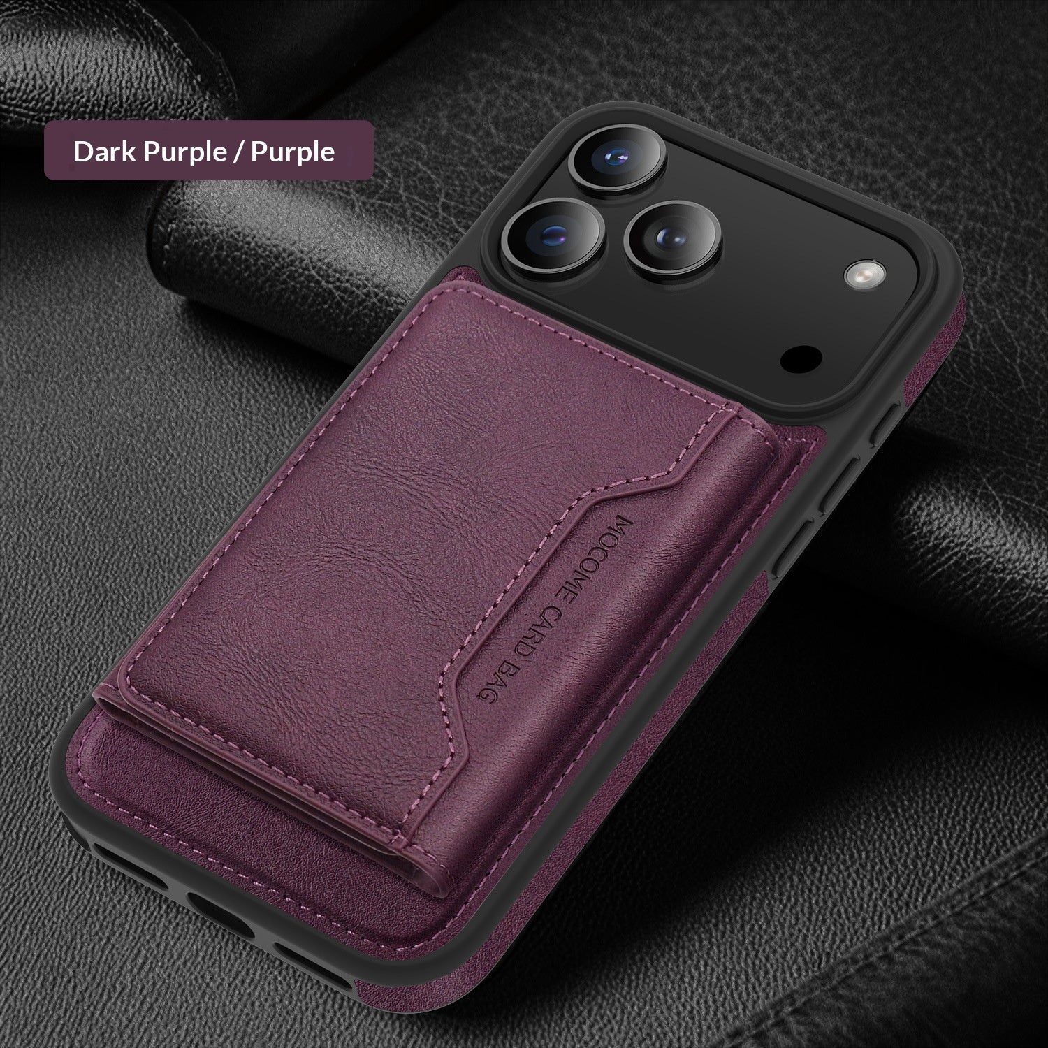 Housse de téléphone véritable en cuir Drop-Proof - Housse de protection mince pour smartphone avec Shock Ab