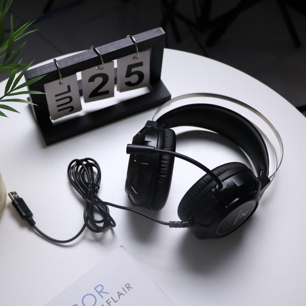 Casques sur-oreilles filaires pour ordinateur