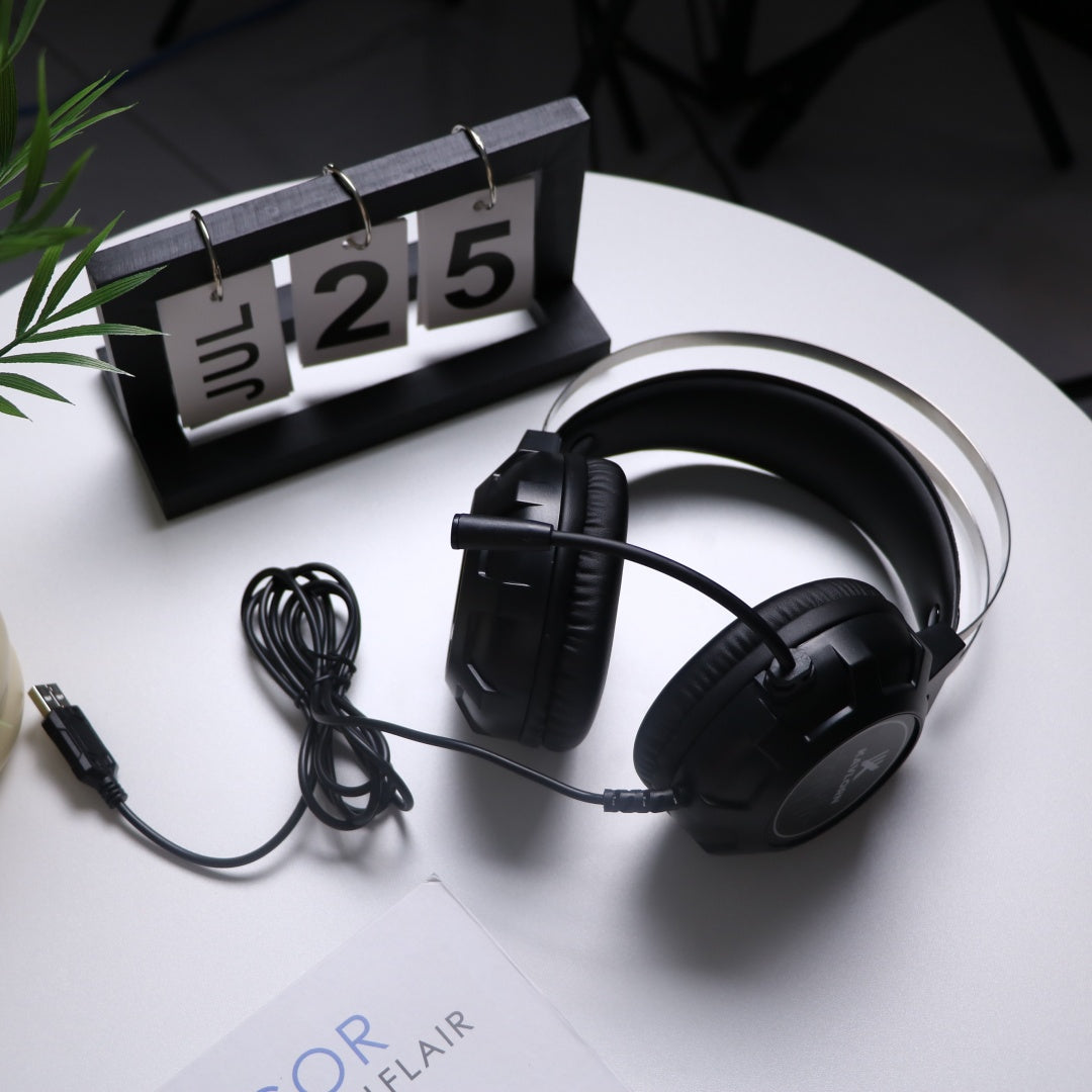Casques sur-oreilles filaires pour ordinateur