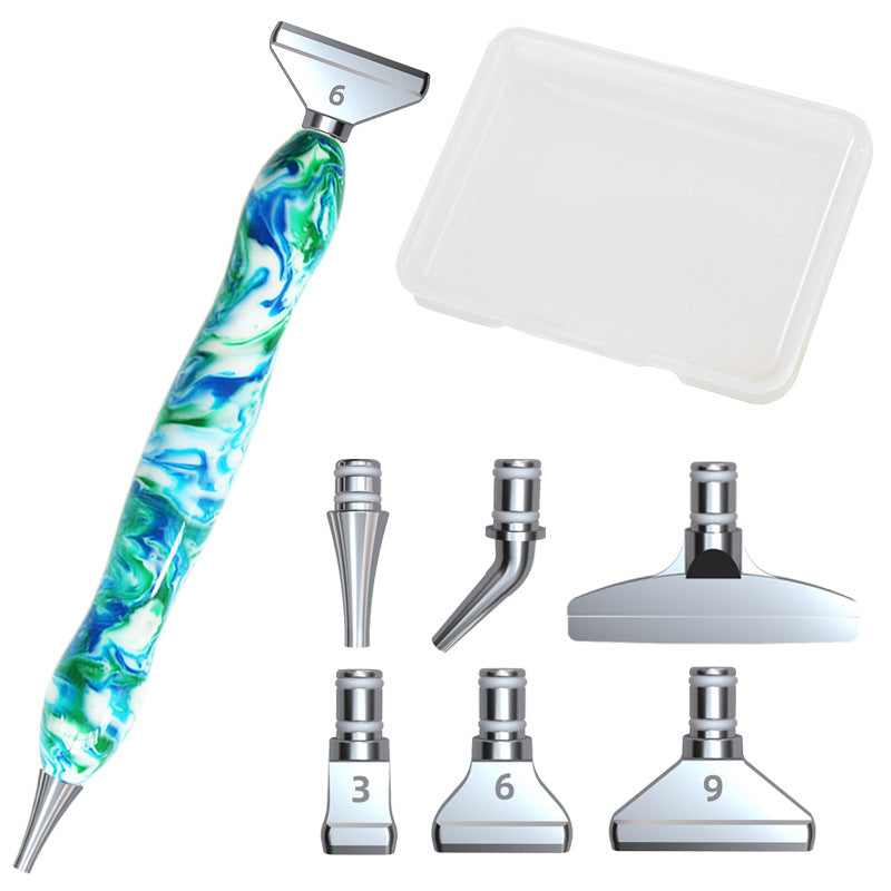 Ensemble d'outils de peinture diamant alliage tête de stylo bricolage