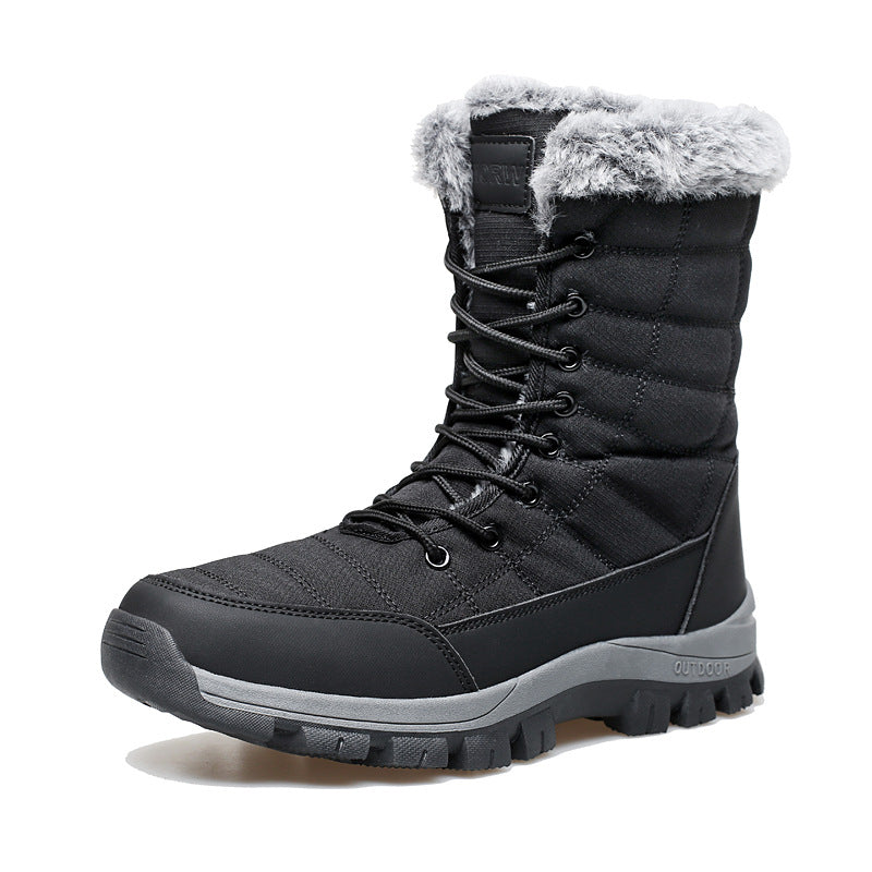 Bottes de sport de plein air extra-long-pile épaissies pour hommes
