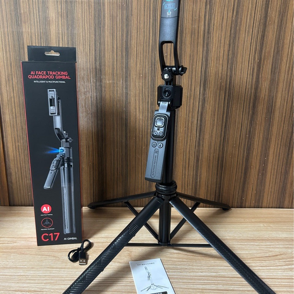 C17 Selfie Stick avec AI Face Tracking Bluetooth et Extendable Design Plus Tripod Functio