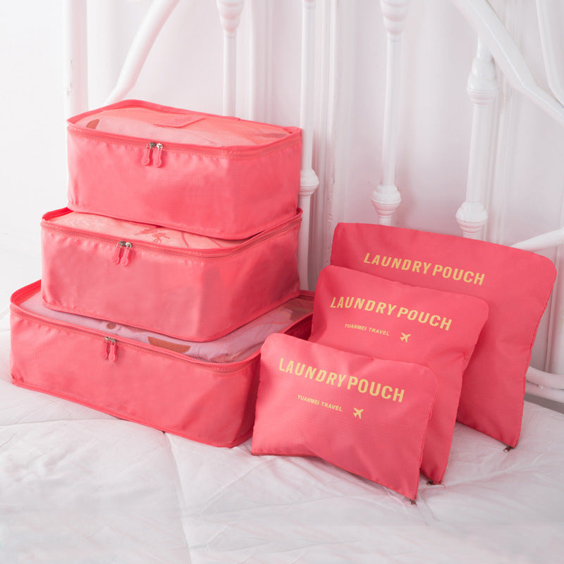 Sac de rangement à six pièces