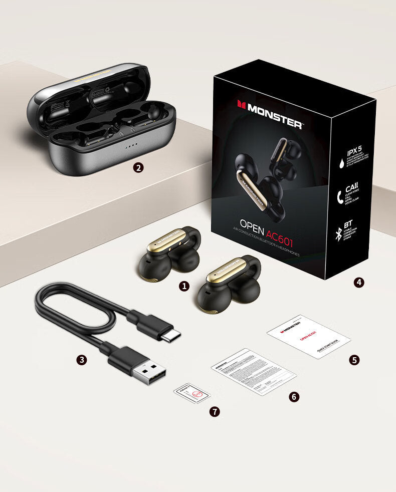 Casque Bluetooth sans fil pour ne pas blesser les oreilles Jeux de sport