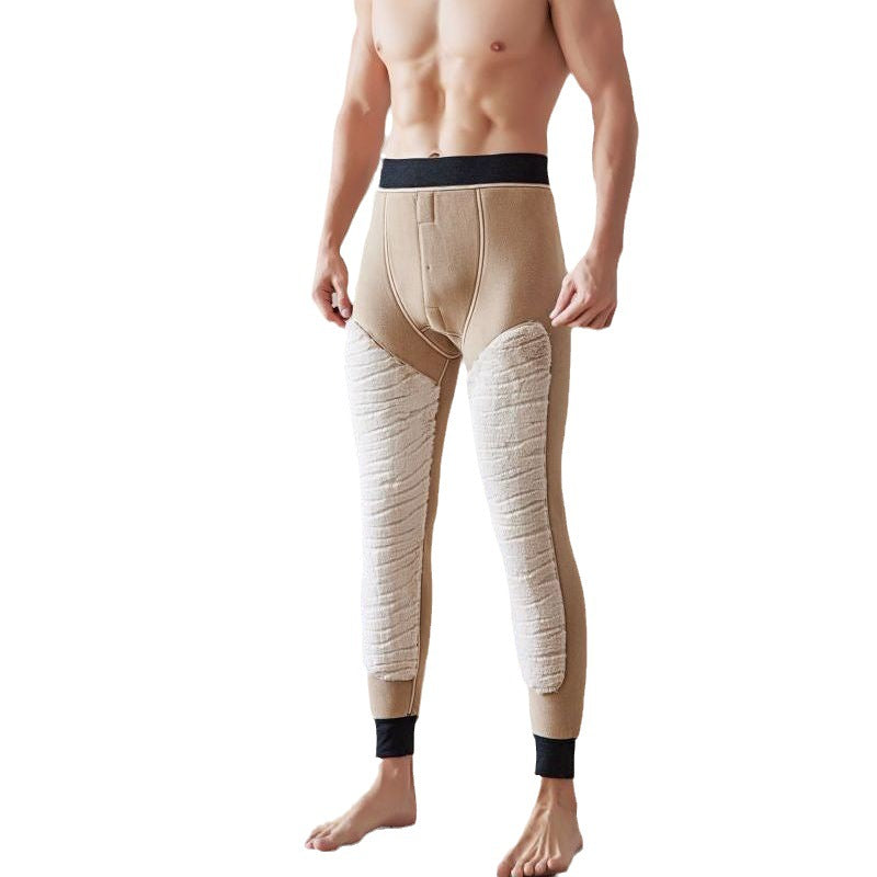 Pantalons de coton pour hommes du nord-est Graphene Soutien à la taille Épaisseur doublé de polaire