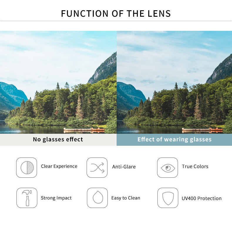 Lunettes de soleil européennes et américaines personnalisées Grandes Rim Lens Ins Style Sport Go