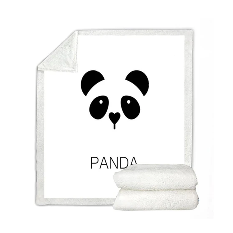 Couverture flanelle de la série Panda