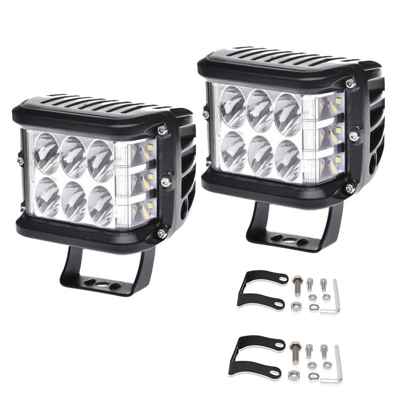 Projecteur lumineux à trois faces LED automobile