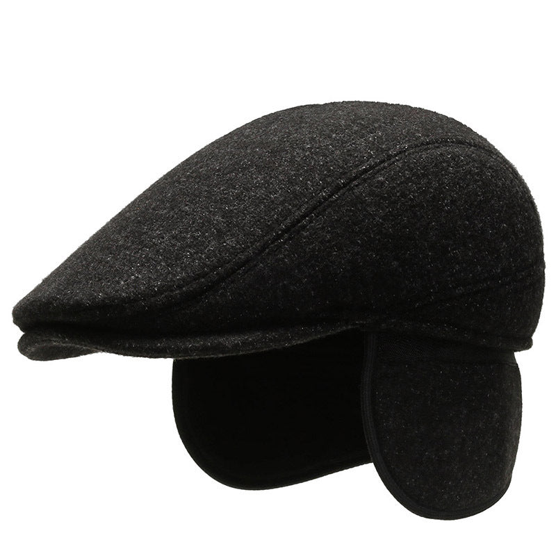 Cyclisme extérieur Beret brim court et chaud Moyen-âge et les hommes âgés Ear Protection Advance H