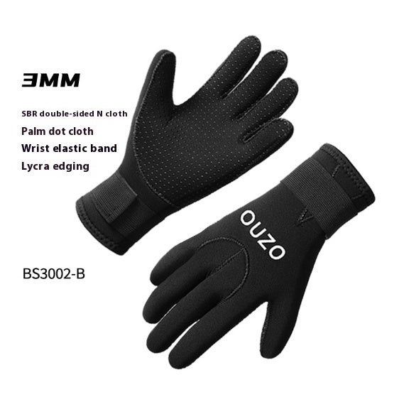 Gants de natation d'hiver Gants de plongée en néoprène