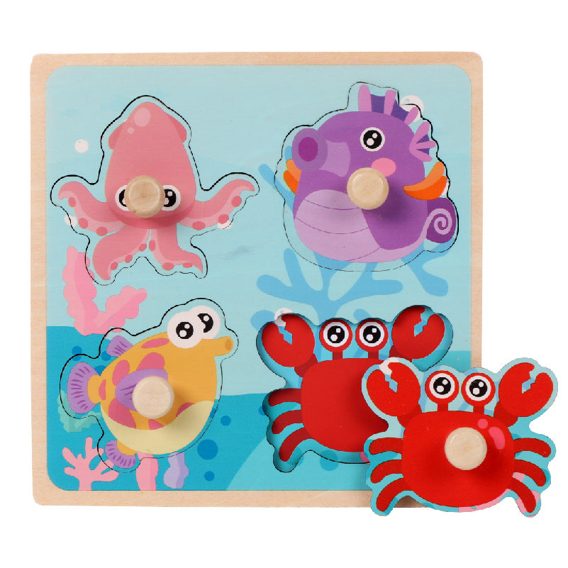 Jouets en bois de table de Puzzle d'épingle pour enfants