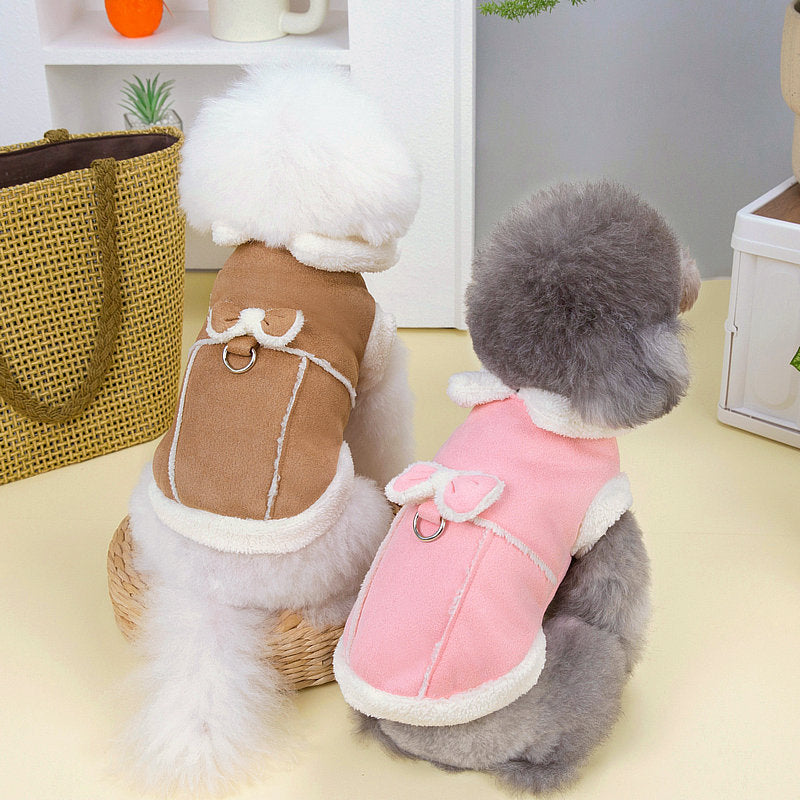 Manteau rembourré en coton pour chien chaud