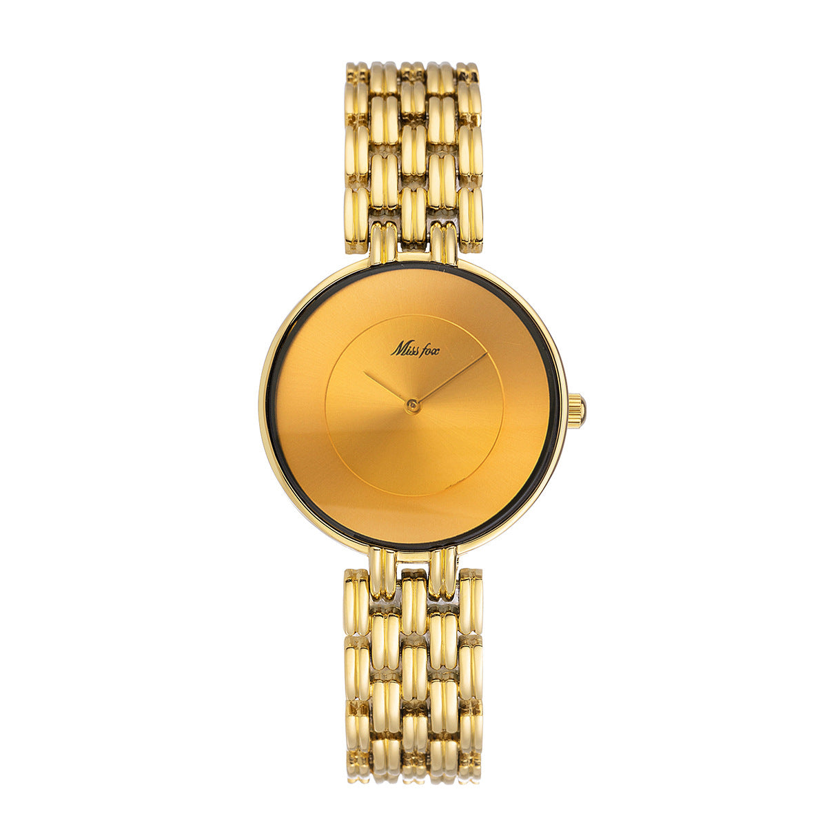 Montre Quartz en or noir simple