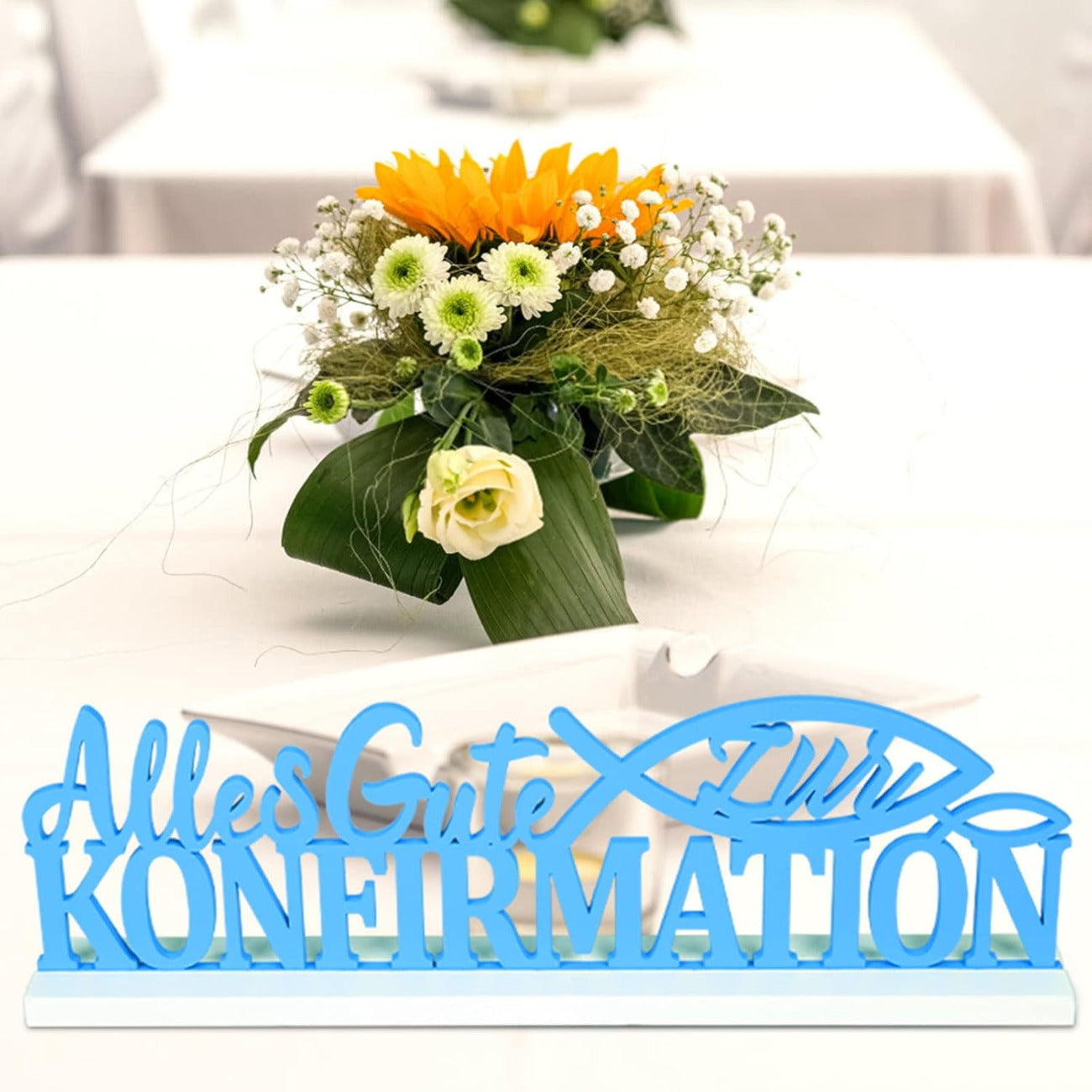 Ensemble de décoration de table de confirmation de 50 pièces—Wooden