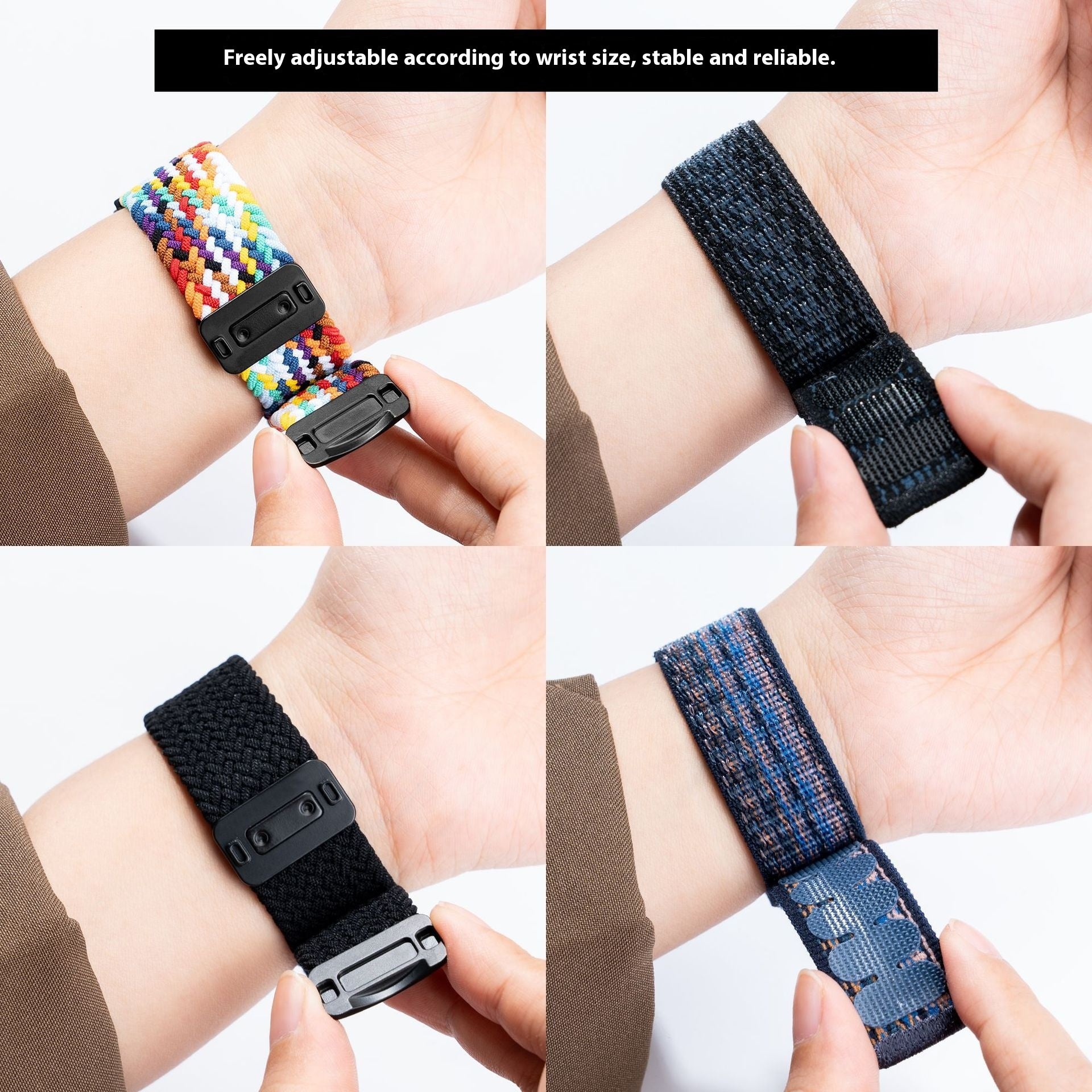 Bracelet Bracelet bracelet boucle en nylon Ceinture tricotée