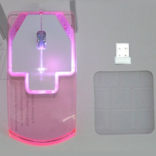 Souris optique lumineuse sans fil Intelligente de 2,4 GHz pour ordinateur portable