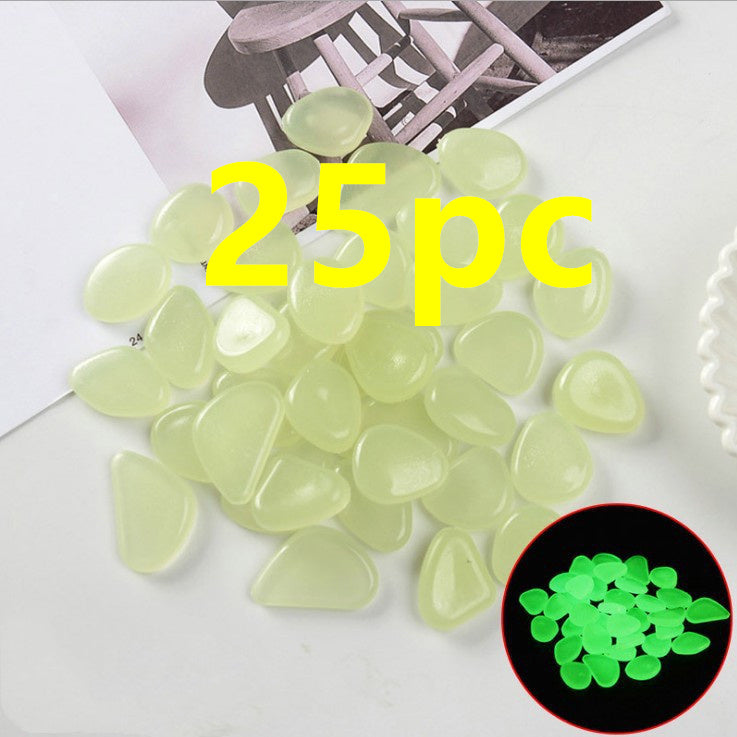 Pierres lumineuses Aquarium fluorescent Pebbles Fish Tank Jardin Pierres lumineuses