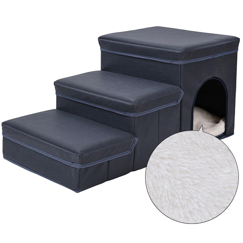 Chat Kennel Cage Multifonctionnel Dog Stairs Lit supérieur Canapé Puppy Escalade fournitures pour animaux de compagnie