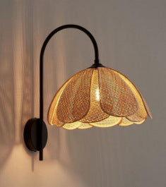 Boutique Inn Tea Room Restaurant Corridor Bamboo Art Woven Wall Lampe