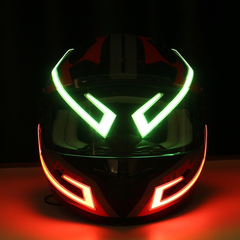 Casque de moto EL Cold Light Casque Light Strip Signal de nuit Lumineux Bande modifiée Il