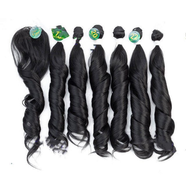 Rideau de cheveux en fibre chimique