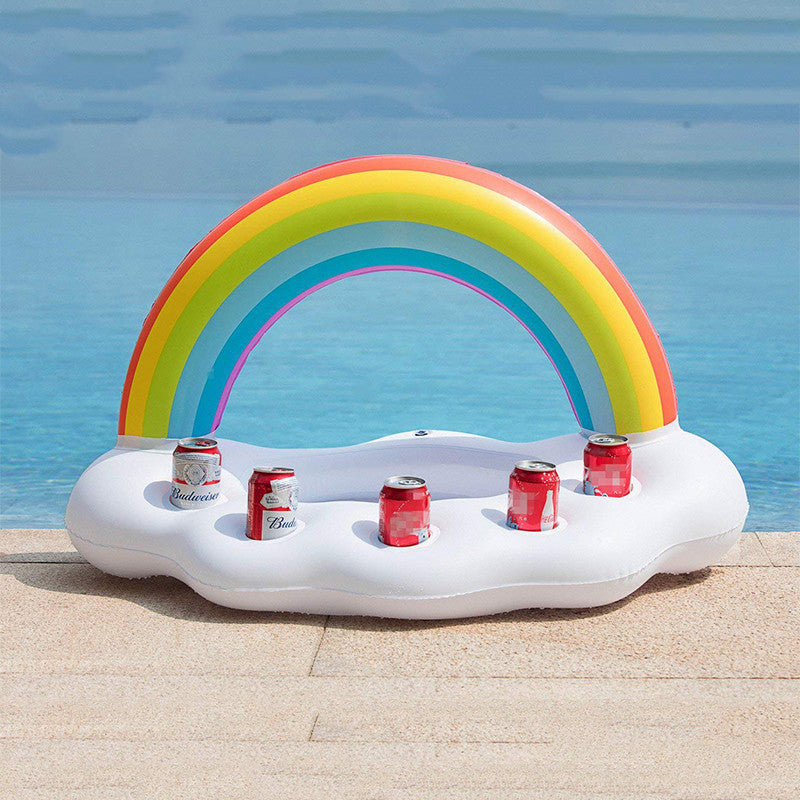 Gay Pride Rainbow Gonflable Pool Float Cooler