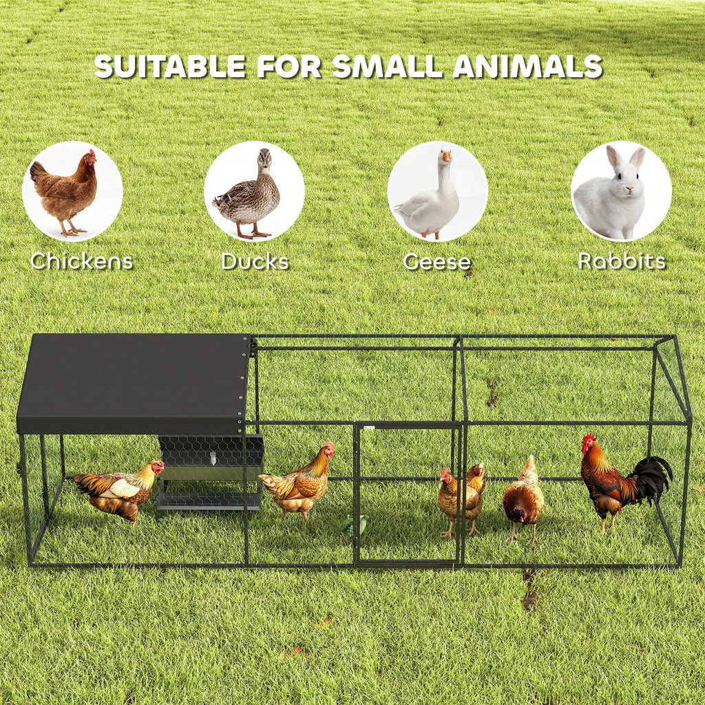 Coop de poulet en métal