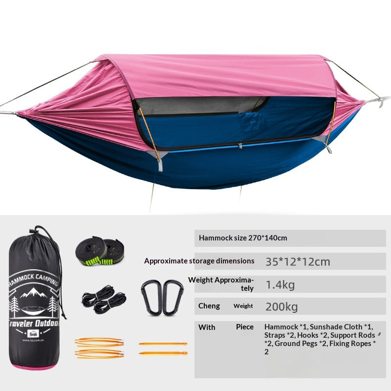 Voyages Mosquito-Proof Tip-résistant Hammock extérieur