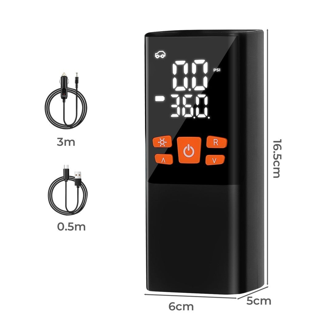 Pompe à compresseur d'air rechargeable numérique sans fil pour pneumatiques de voiture UK