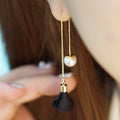 Boucles d'oreilles en perles de pâté femelle