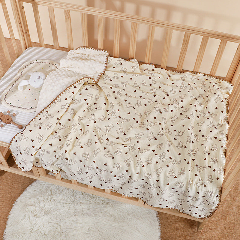 Type A Pure Cotton Gauze Doux Couverture bébé pour nouveau-nés et nourrissons
