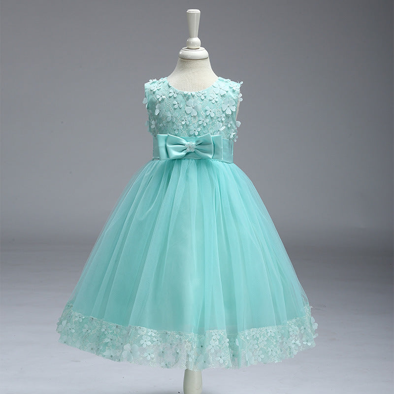 Jupe d'été Enfants Filles Princesse Tutu Fleur Enfants Robe de mariée Show Jupe