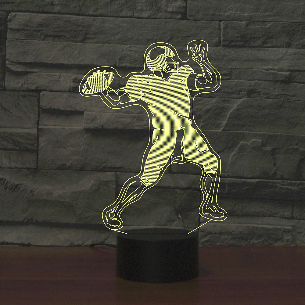 Commerce extérieur Rugby Quarterback Creative Night Light Produits