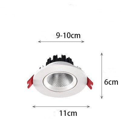 Lampe de lavage mural de ménage COB Spotlight LED Sky Lampe Angle réglable
