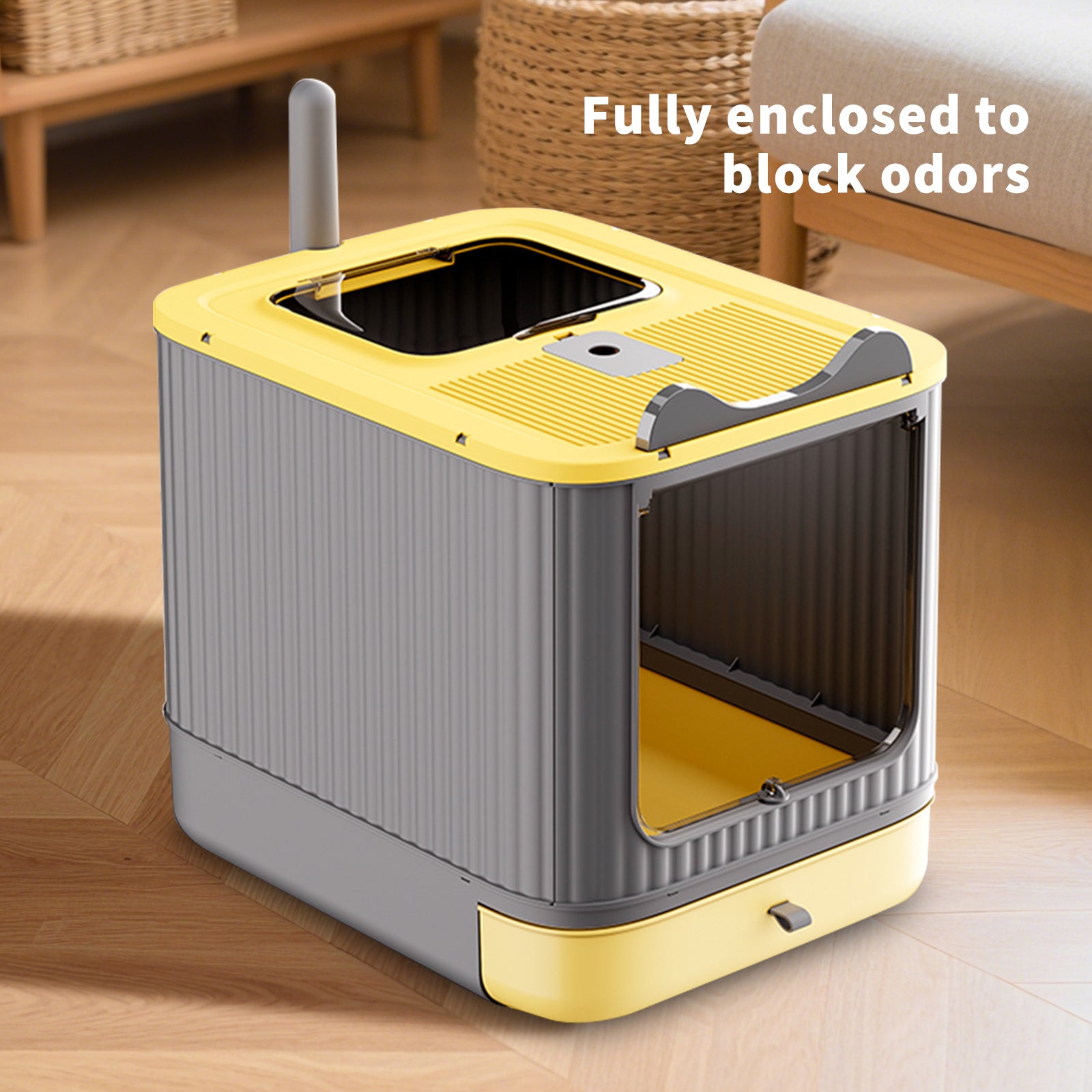 Maison de toilette pour chat au design elfe