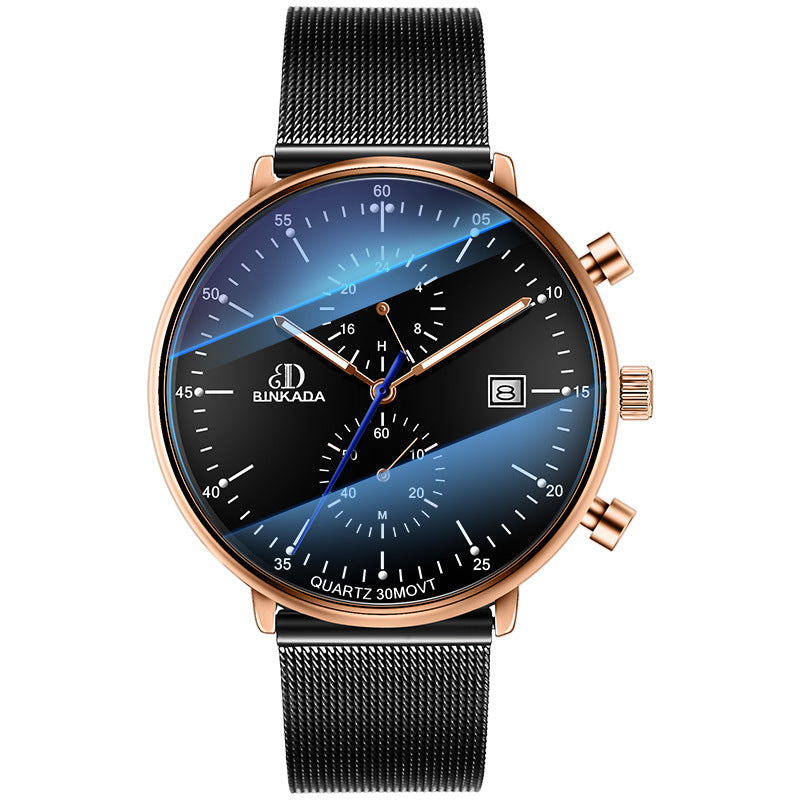 Montre Quartz pour homme à l'épreuve de l'eau lumineuse