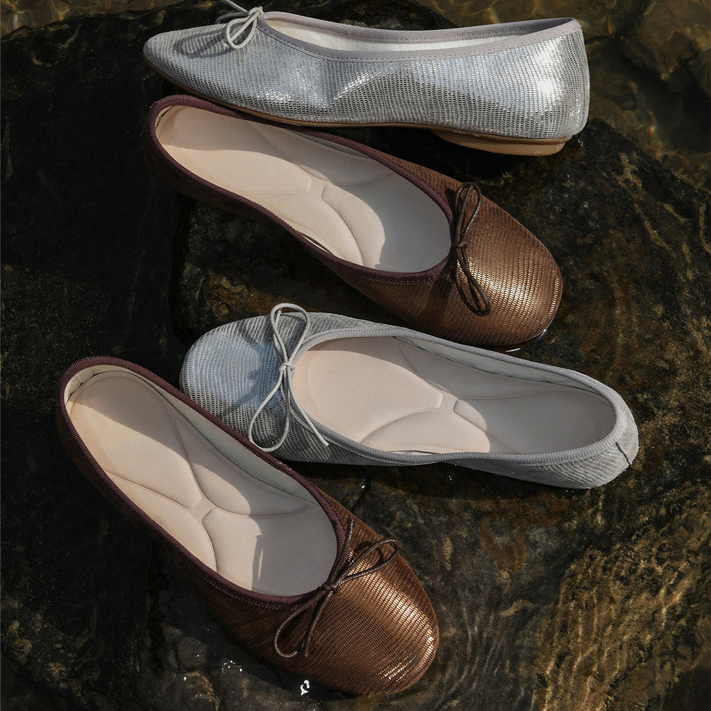 Chaussures plates polyvalentes pour femmes à nœuds d'eau
