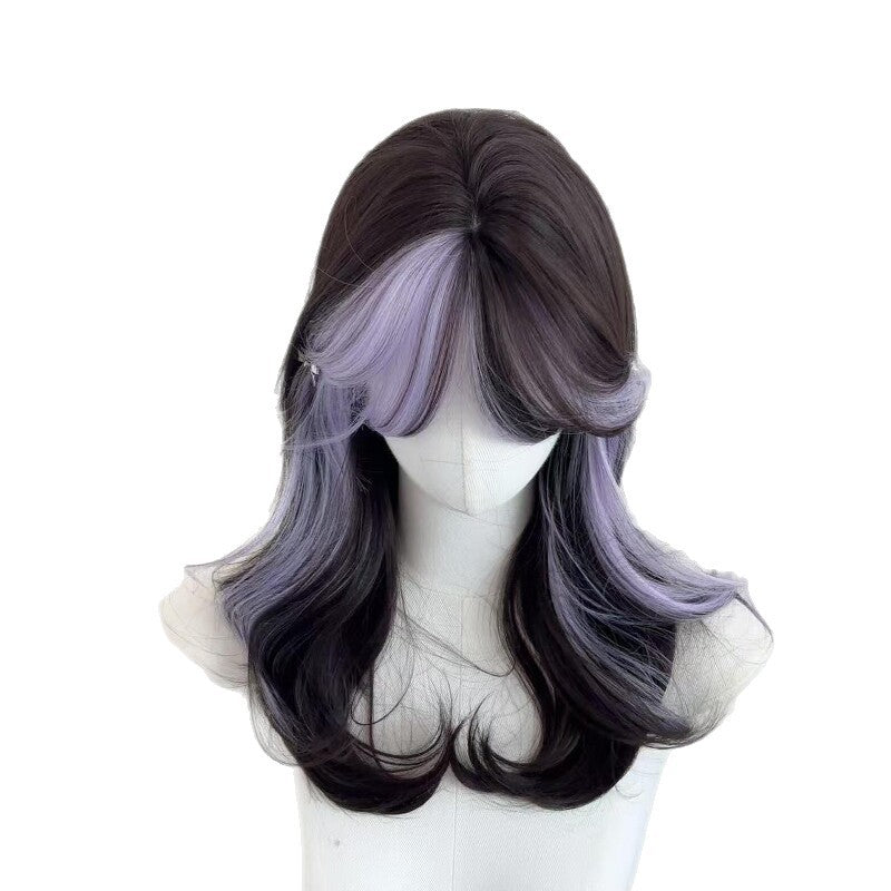 Femme Long Wig Summer Style mince avec Ombre Highlights