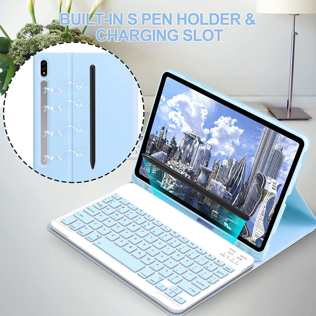 Housse de protection en cuir de cache-clavier Bluetooth