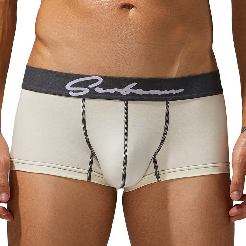Slips de Boxer taille moyenne à taille basse pour hommes