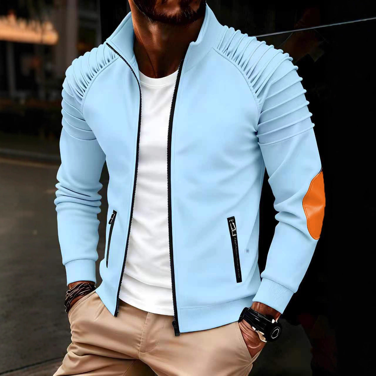 Stand-collar coupe-vent Homme Mode Veste Casual